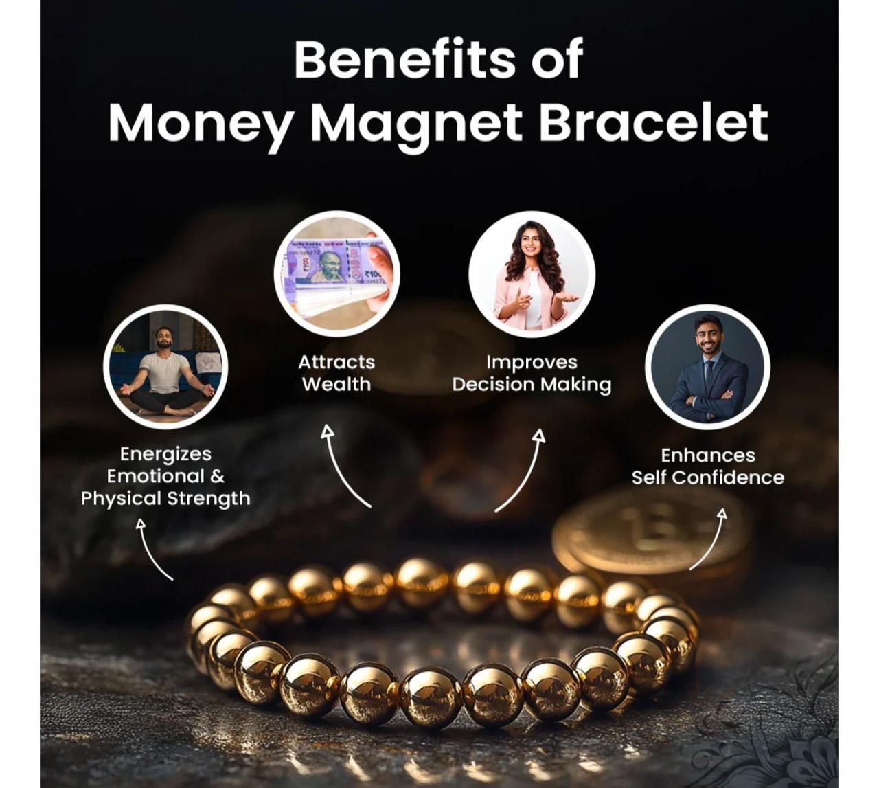 Attract Wealth with the Unisex Money Magnet Bracelet
